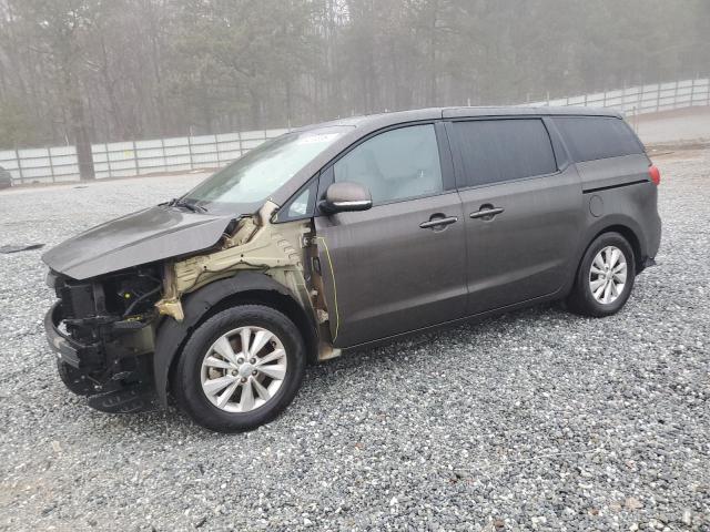 KIA SEDONA LX 2017 brown  gas KNDMB5C12H6220116 photo #1