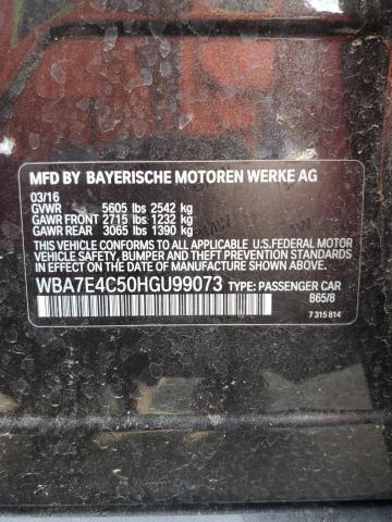 2017 BMW 740 XI - WBA7E4C50HGU99073