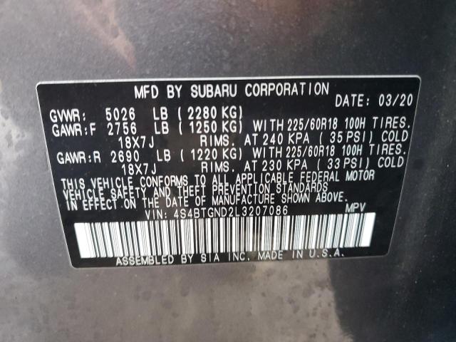 2020 SUBARU OUTBACK LI - 4S4BTGND2L3207086