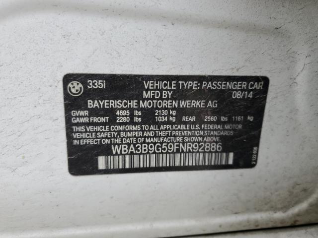 2015 BMW 335 XI - WBA3B9G59FNR92886