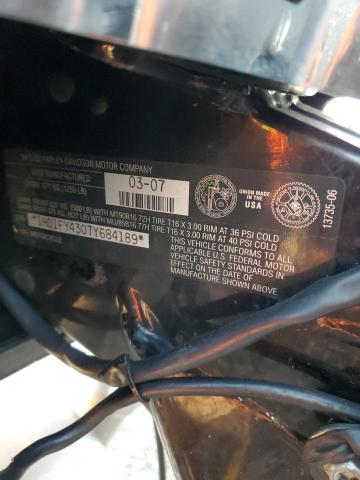2007 HARLEY-DAVIDSON FLHRS 1HD1FY4307Y684189