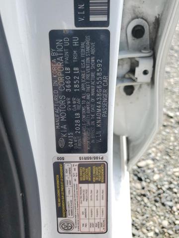 VIN KNADM4A38G6558592 2016 KIA RIO no.12