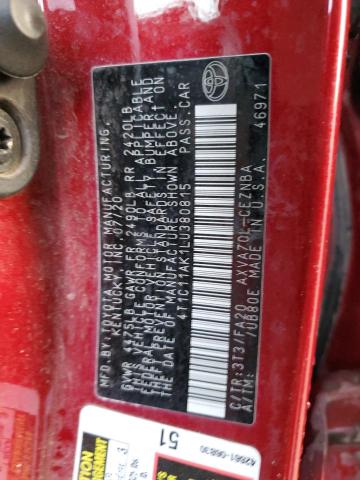 2020 TOYOTA CAMRY LE - 4T1C11AK1LU380815