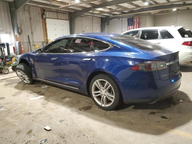 TESLA MODEL S 2015 blue  electric 5YJSA1E10FF118847 photo #3