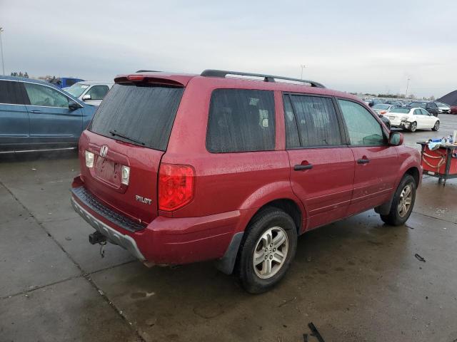 HONDA PILOT EXL 2005 red 4dr spor gas 2HKYF18575H573382 photo #4