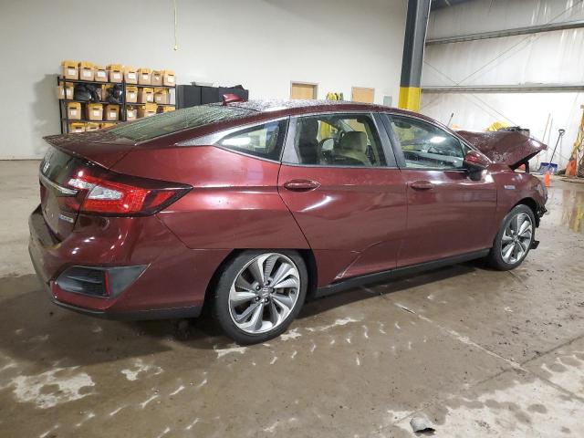 HONDA CLARITY 2018 maroon  hybrid engine JHMZC5F14JC019029 photo #4