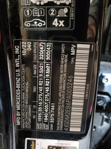 2023 MERCEDES-BENZ EQS SUV 45 4JGDM2EB6PA005246