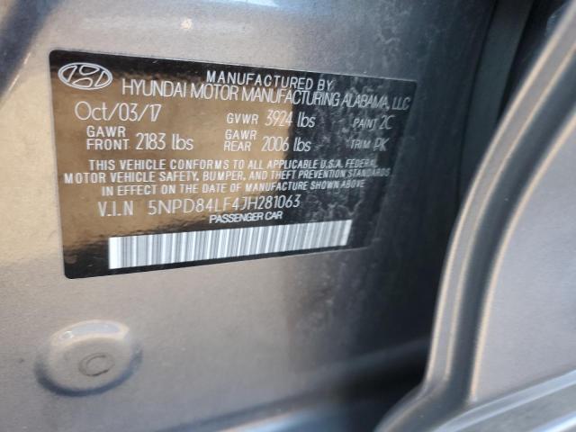 VIN 5NPD84LF4JH281063 2018 HYUNDAI ELANTRA no.12