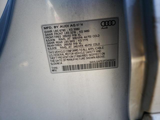 2015 AUDI Q7 PREMIUM - WA1LGAFE2FD005021