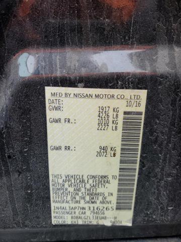 2017 NISSAN ALTIMA 2.5 - 1N4AL3AP7HN316265
