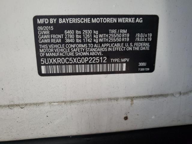 2016 BMW X5 XDRIVE3 - 5UXKR0C5XG0P22512