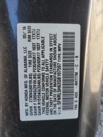 2016 HONDA ODYSSEY EX - 5FNRL5H62GB107597