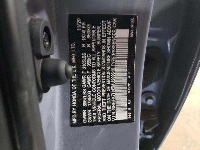 2021 HONDA CIVIC SPOR - SHHFK7H45MU209616