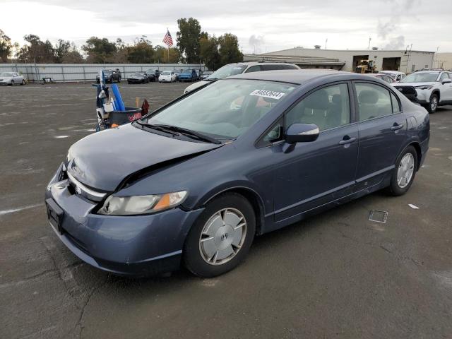 HONDA CIVIC HYBR 2008 blue  hybrid engine JHMFA36288S017077 photo #1