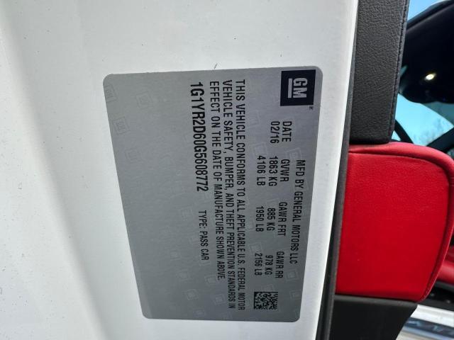 2016 CHEVROLET CORVETTE Z - 1G1YR2D60G5608772