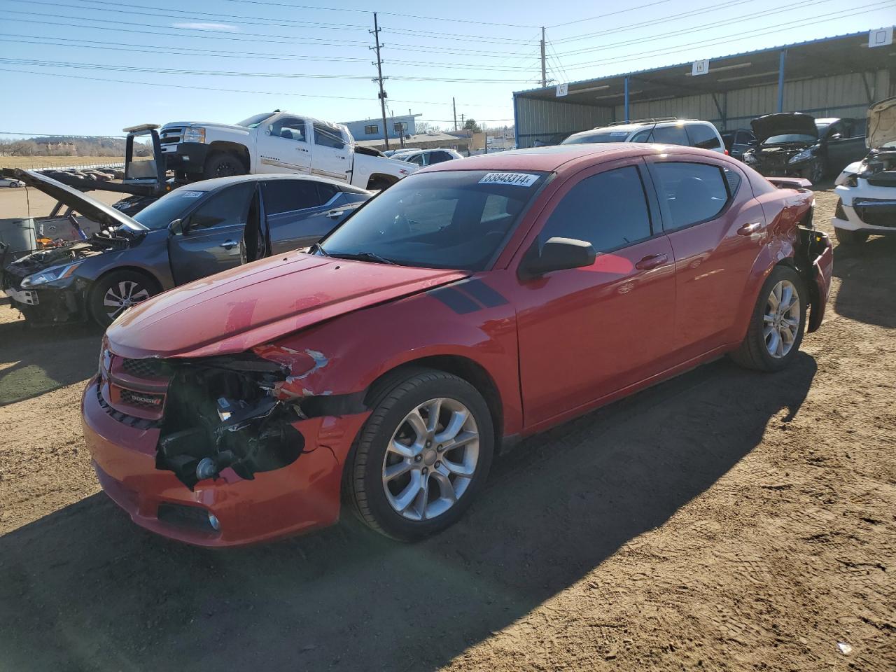 Lot #3024241807 2014 DODGE AVENGER R/