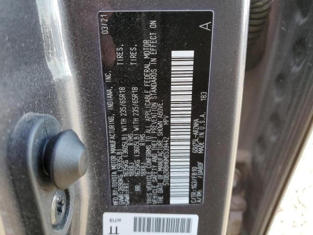 2021 TOYOTA HIGHLANDER - 5TDBZRBH6MS539442