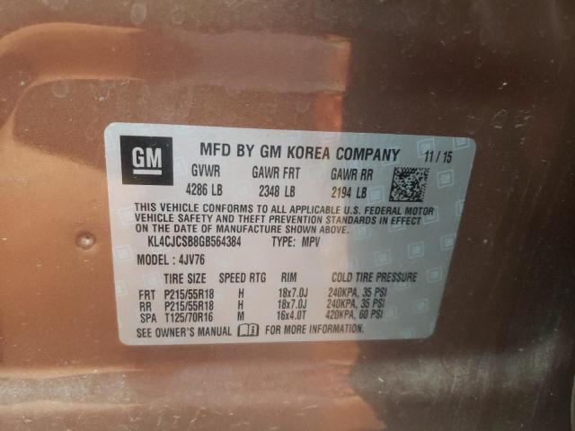 2016 BUICK ENCORE - KL4CJCSB8GB564384