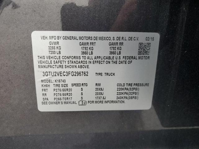 2015 GMC SIERRA K15 - 3GTU2VEC3FG296762