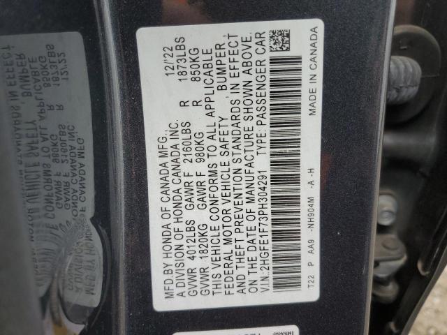 2023 HONDA CIVIC EX - 2HGFE1F73PH304291