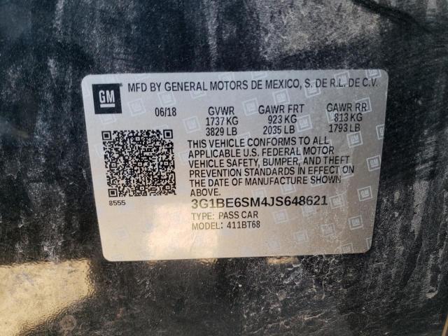 2018 CHEVROLET CRUZE LT 3G1BE6SM4JS648621