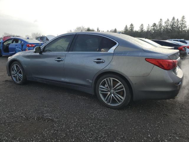 INFINITI Q50 BASE 2015 gray sedan 4d gas JN1BV7AR3FM390032 photo #3