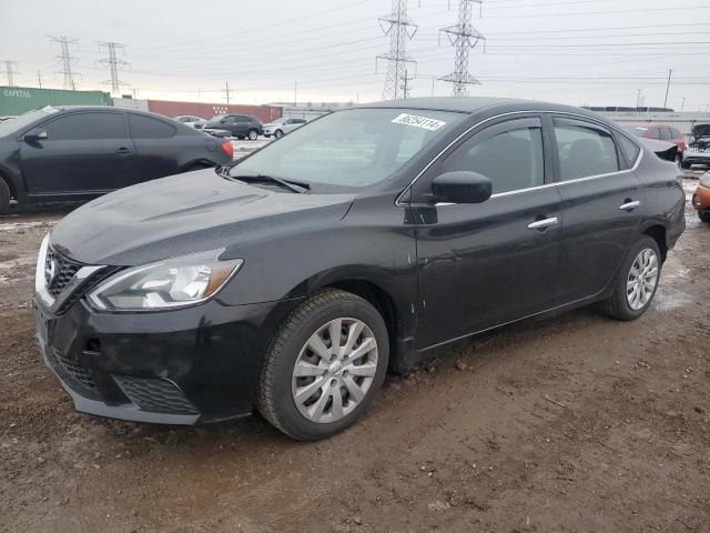 NISSAN SENTRA S 2017 black  gas 3N1AB7AP3HL636397 photo #1