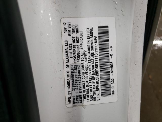 VIN 5FNRL5H90DB017113 2013 HONDA ODYSSEY no.13