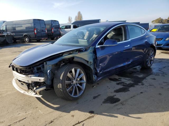 TESLA MODEL 3 2017 blue  electric 5YJ3E1EA6HF002998 photo #1