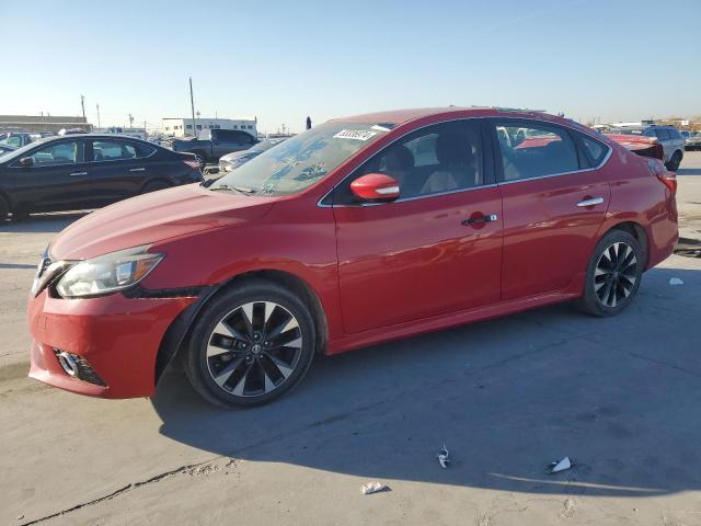 NISSAN SENTRA S 2017 red  gas 3N1AB7AP6HY263083 photo #1