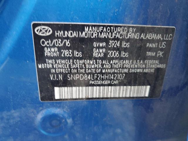 2017 HYUNDAI ELANTRA SE - 5NPD84LF2HH142107