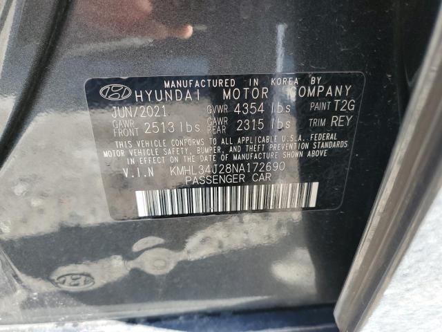 2022 HYUNDAI SONATA LIM - KMHL34J28NA172690