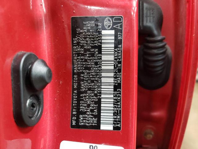 2016 TOYOTA COROLLA L - 2T1BURHE0GC630618