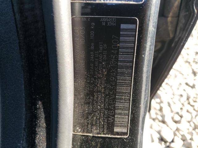 2018 BMW 5 SERIES WBAEV53494KM34007