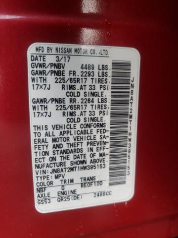 2017 NISSAN ROGUE S - JN8AT2MT1HW395153