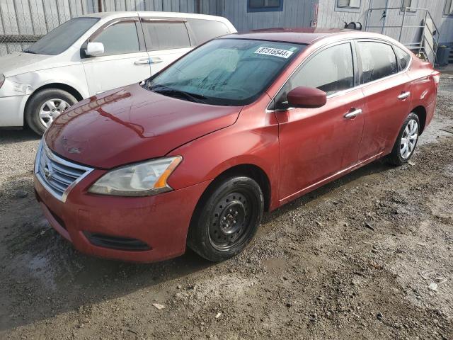 NISSAN SENTRA S 2015 red sedan 4d gas 3N1AB7AP8FL632634 photo #1