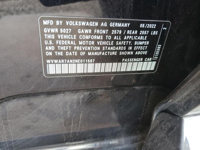 2022 VOLKSWAGEN ARTEON SEL WVWAR7AN2NE011587