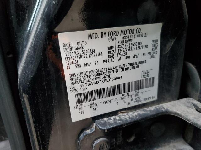 VIN 1FT8W3DTXFEC60604 2015 FORD F350 no.13