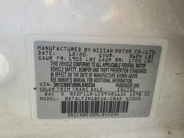 2021 NISSAN VERSA SV - 3N1CN8EV0ML845234