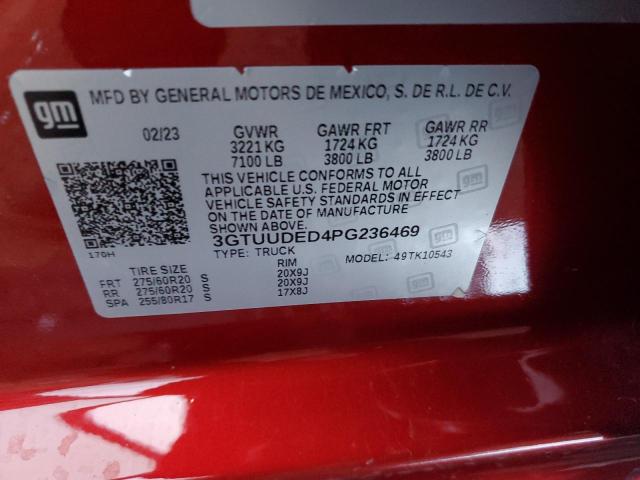 2023 GMC SIERRA K15 - 3GTUUDED4PG236469