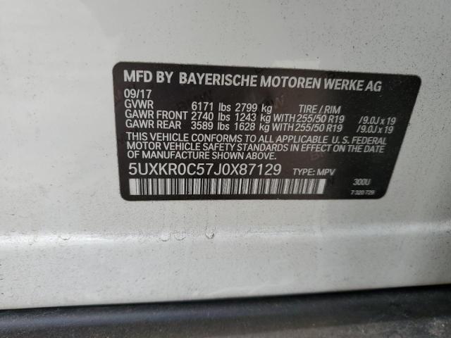 2018 BMW X5 XDRIVE3 - 5UXKR0C57J0X87129
