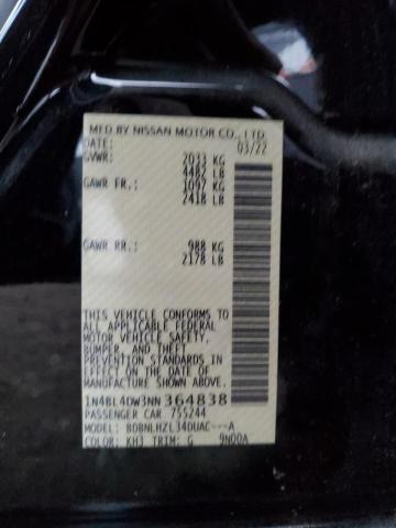 2022 NISSAN ALTIMA SV - 1N4BL4DW3NN364838