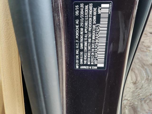 2017 PORSCHE CAYENNE - WP1AA2A20HKA82453