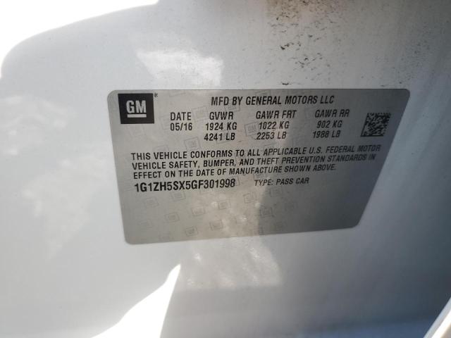 2016 CHEVROLET MALIBU PRE - 1G1ZH5SX5GF301998