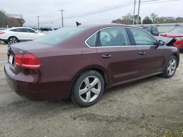 VOLKSWAGEN PASSAT SE 2013 burgundy  gas 1VWBP7A32DC055668 photo #4