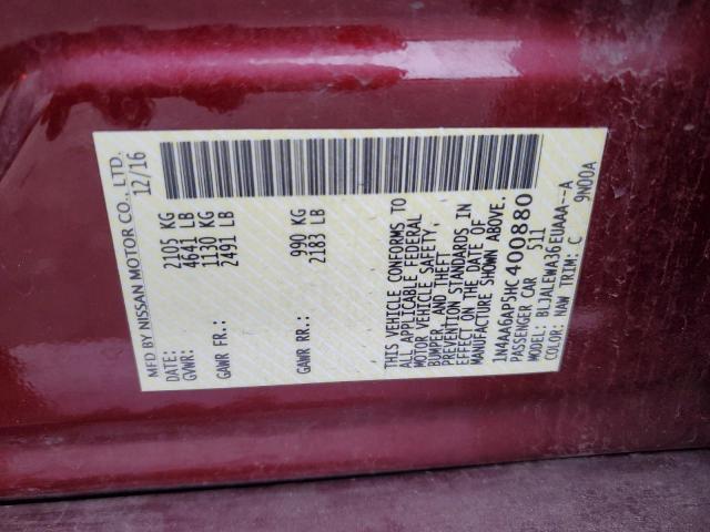 2017 NISSAN MAXIMA 3.5 - 1N4AA6AP5HC400880