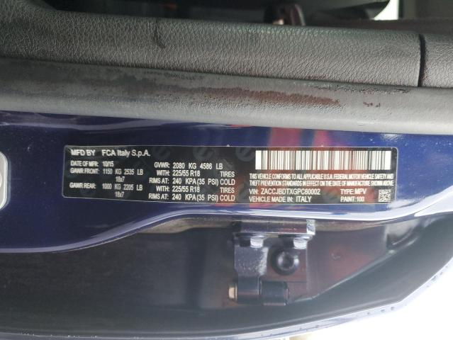2016 JEEP RENEGADE L - ZACCJBDTXGPC60002