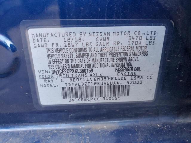 2019 NISSAN VERSA NOTE - 3N1CE2CPXKL360159