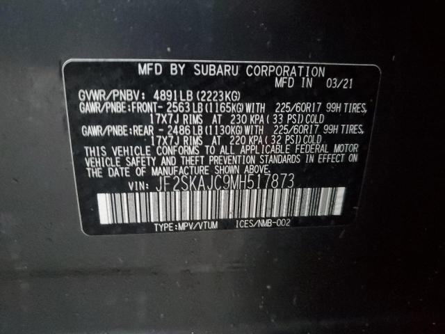 2021 SUBARU FORESTER P - JF2SKAJC9MH517873