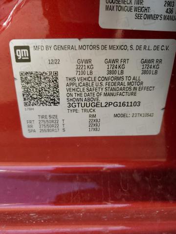 2023 GMC SIERRA K15 - 3GTUUGEL2PG161103